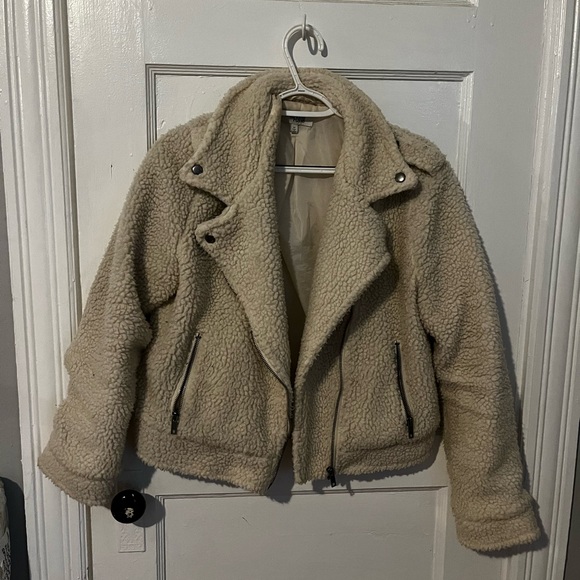 Cream Sherpa jacket - Picture 1 of 1